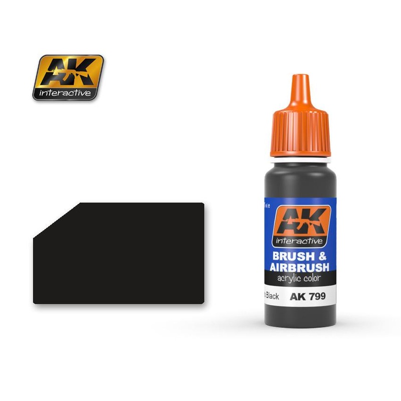 AK ACRYLIC PAINT NATO BLACK- 17ml