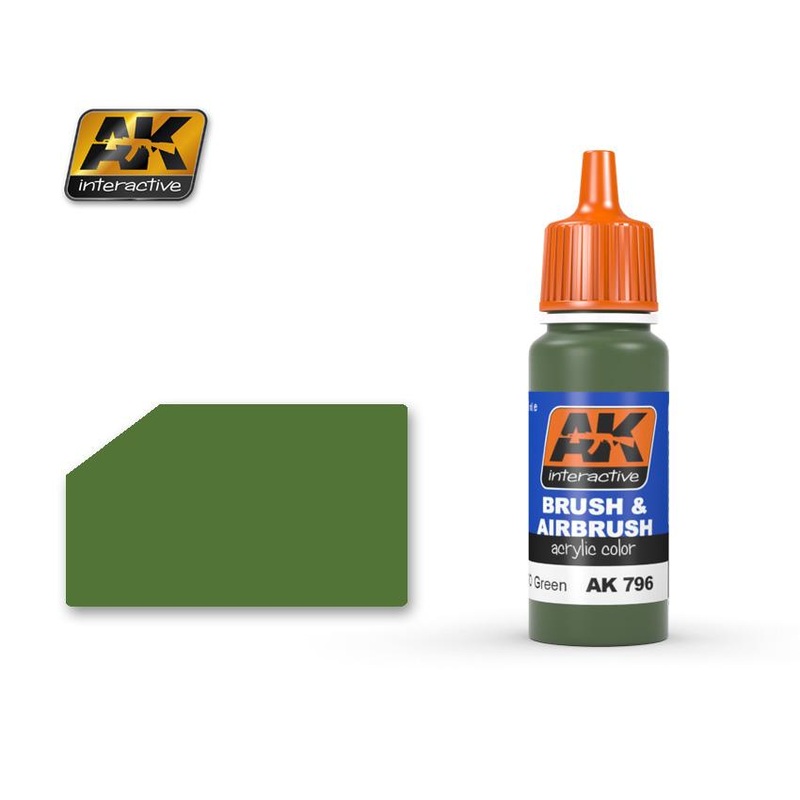 AK ACRYLIC PAINT NATO GREEN- 17ml
