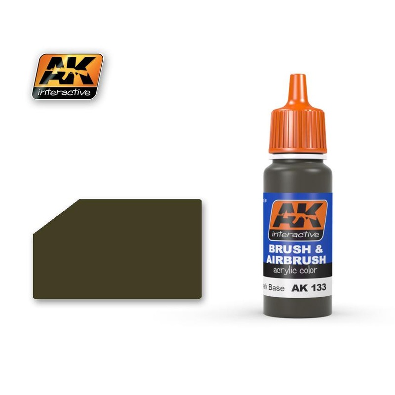 AK ACRYLIC PAINT OLIVE DRAB DARK BASE- 17ml