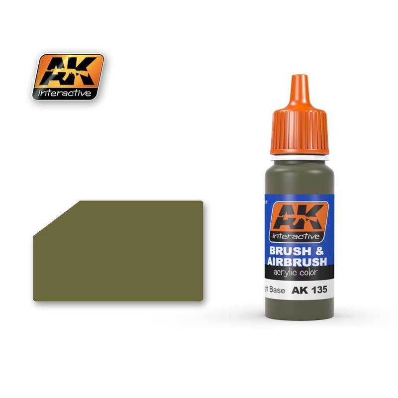 AK ACRYLIC PAINT OLIVE DRAB LIGHT BASE- 17ml