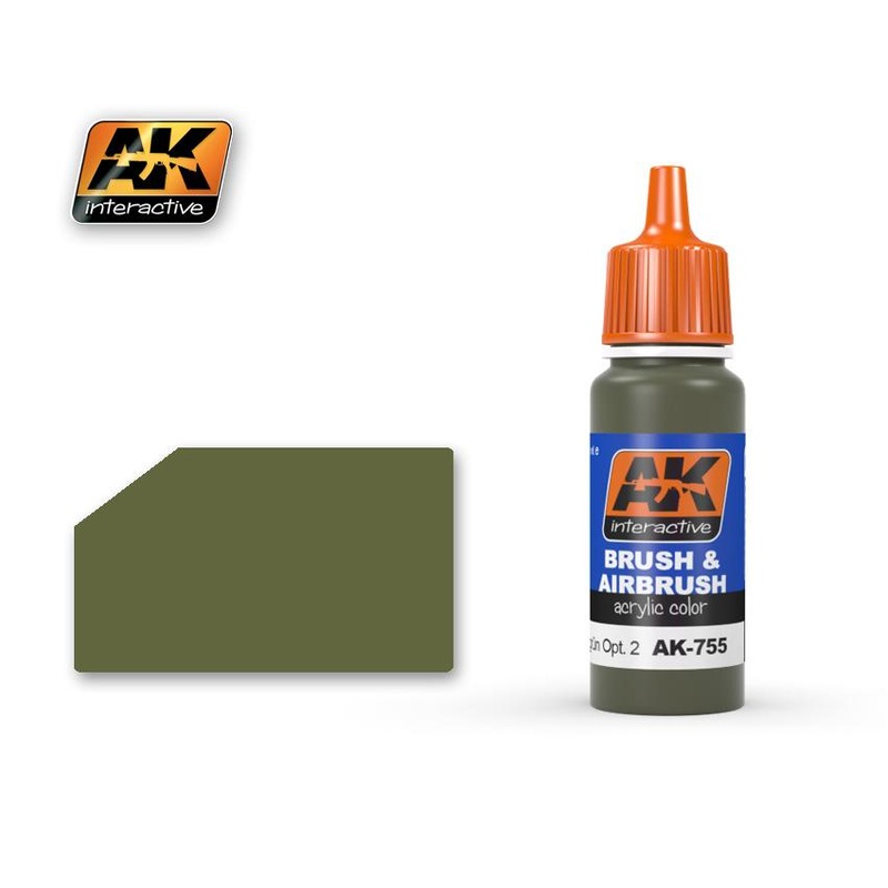 AK ACRYLIC PAINT OLIVEGRN OPT. 2 RAL 6003- 17ml