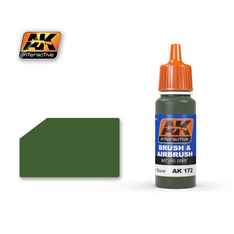 AK ACRYLIC PAINT OLIVGRN BASE- 17ml