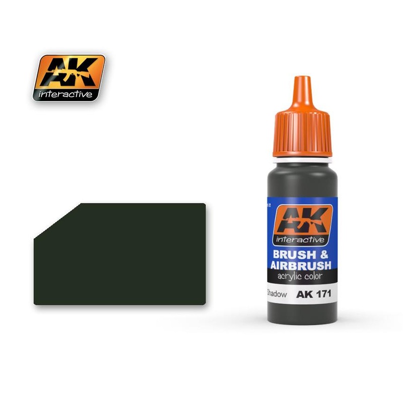 AK ACRYLIC PAINT OLIVGRN SHADOW- 17ml
