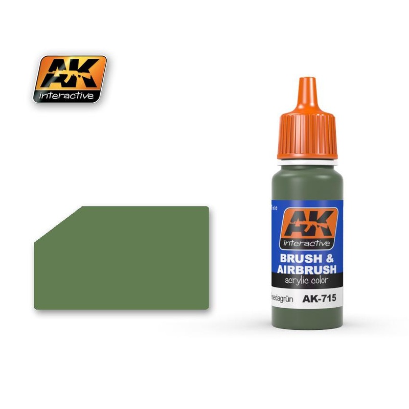 AK ACRYLIC PAINT RAL6011 RESEDAGRN- 17ml