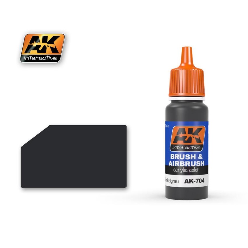 AK ACRYLIC PAINT RAL7021 DUNKELGRAU- 17ml