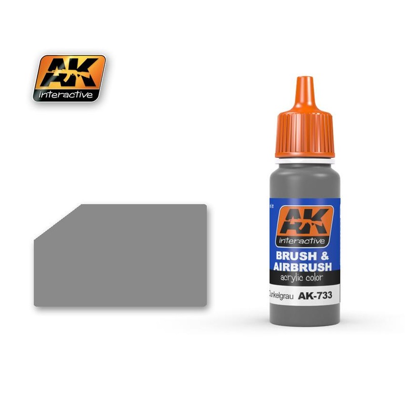 AK ACRYLIC PAINT RAL7037 DUNKELGRAU- 17ml