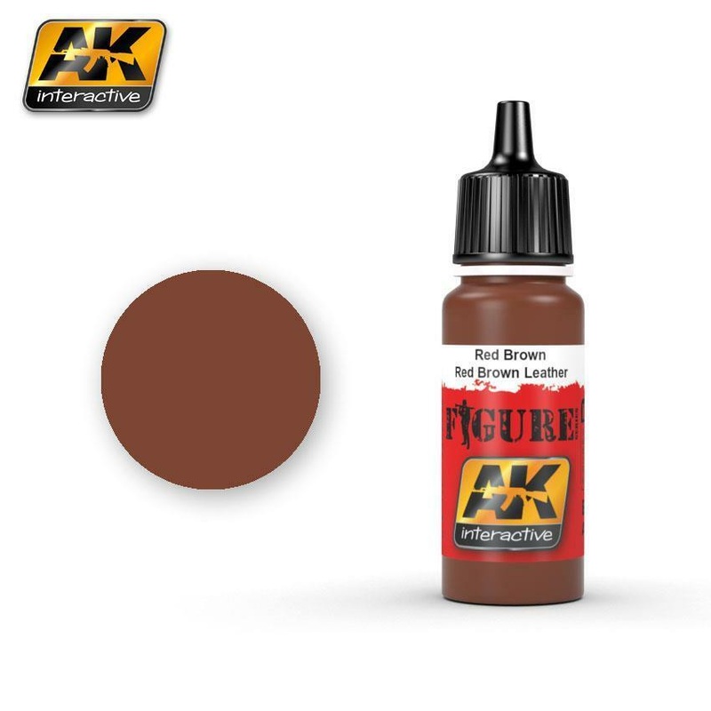 AK ACRYLIC PAINT RED BROWN / RED BROWN LEATHER – 17ml