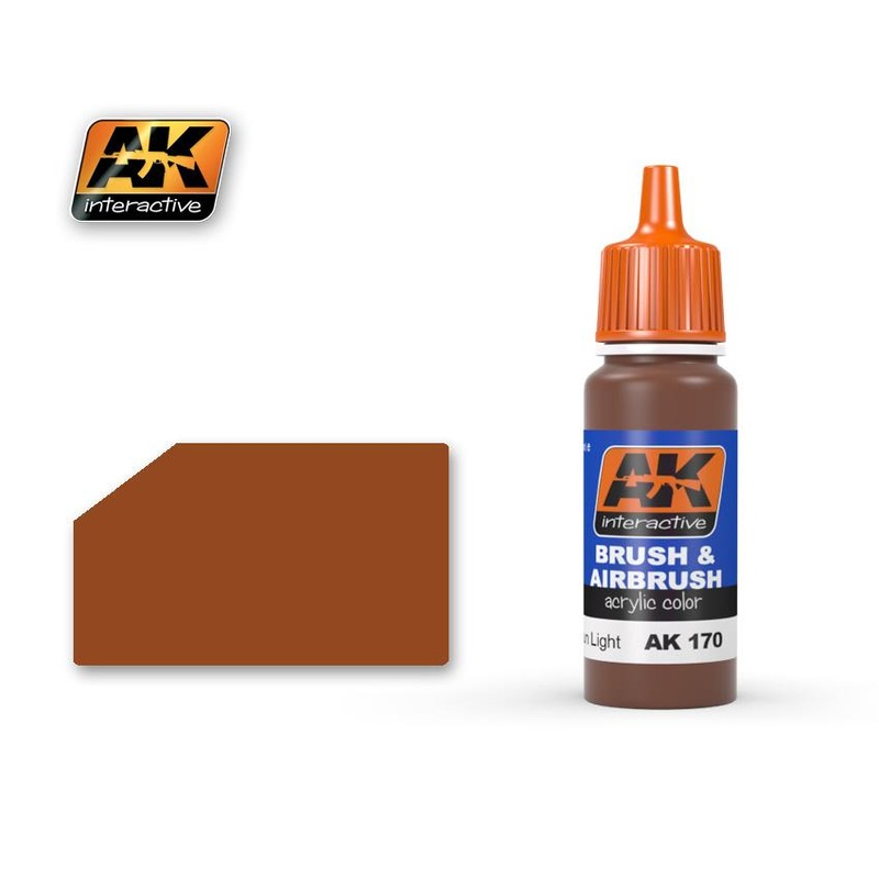 AK ACRYLIC PAINT ROTBRAUN LIGHT- 17ml