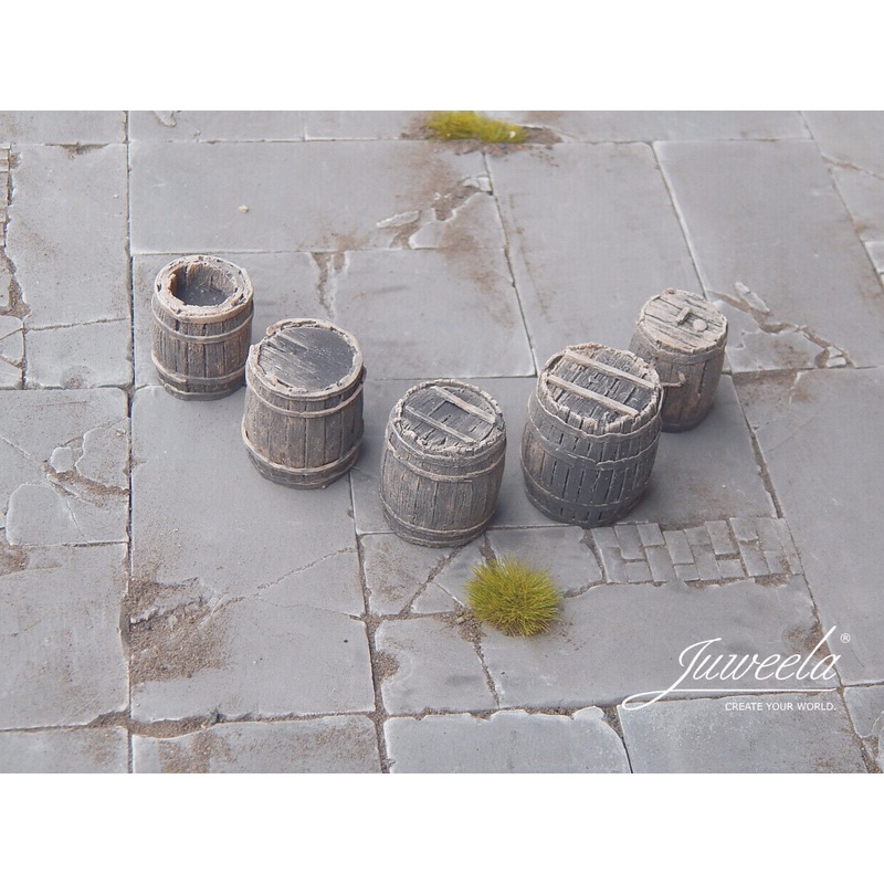 1/35 Scale old wooden boxes dark Brown 5 pieces