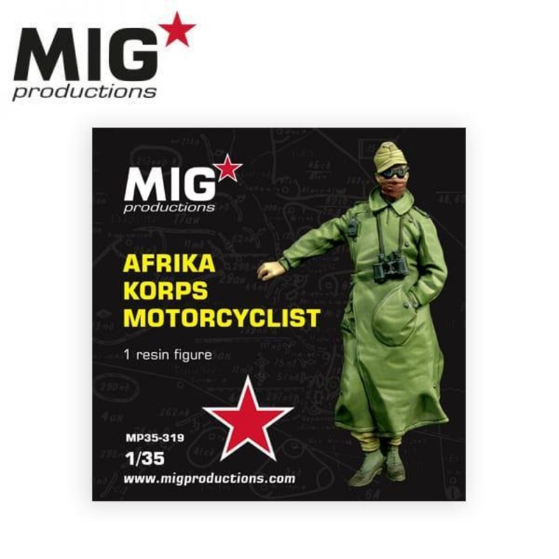 AFRICA KORPS MOTORCLIST 1/35 scale resin model kit
