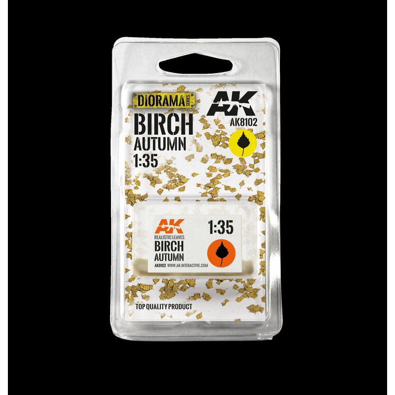 AK Interactive – BIRCH AUTUMN 1:35 scale laser cut leaves