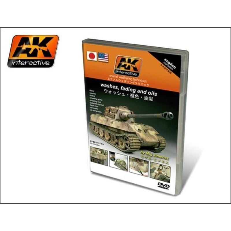 AK INTERACTIVE DVD – DVD Washes, Filters and Oils (NTSC USA / JAPAN)