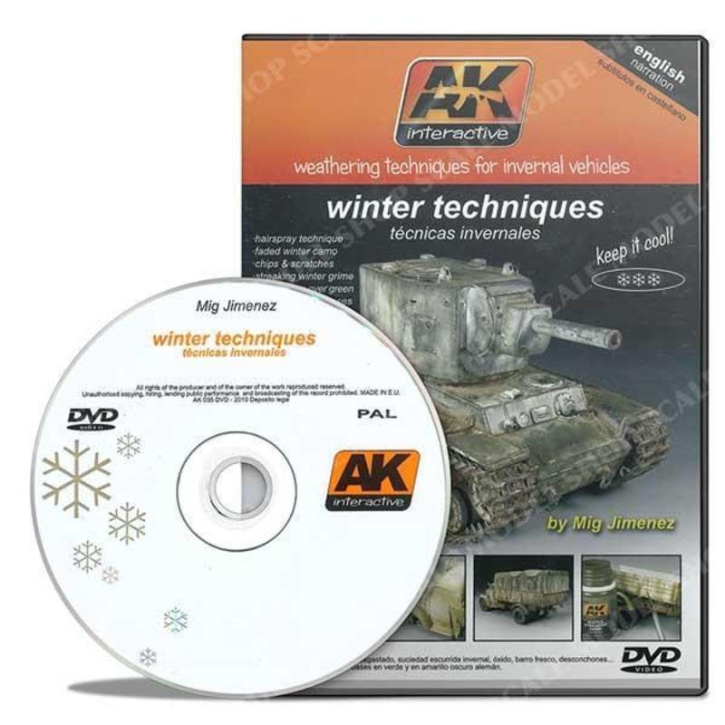 AK INTERACTIVE DVD – WEATHERING TECHNIQUES FOR WINTER VEHICLES