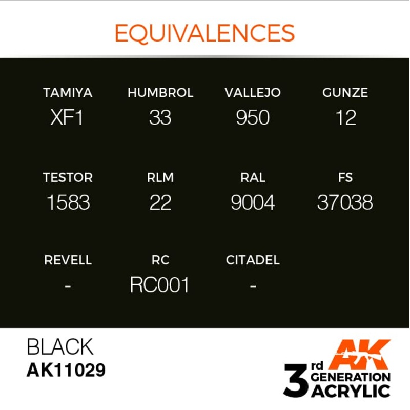 AK Interactive Gen 3 – Black 17ml