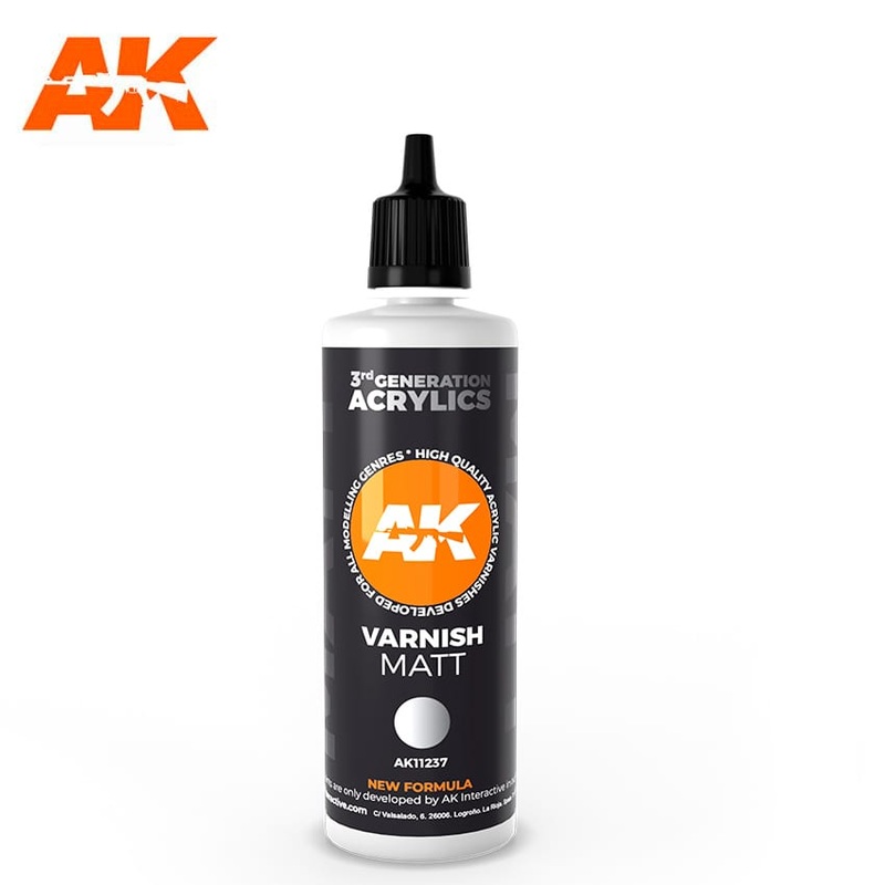 AK Interactive Gen 3 – Matt Varnish 100 ml 3rd Generation