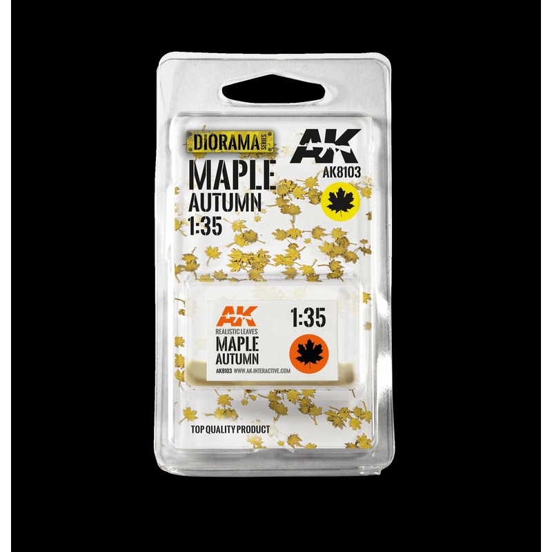 AK Interactive – MAPLE AUTUMN 1:35 scale laser cut leaves