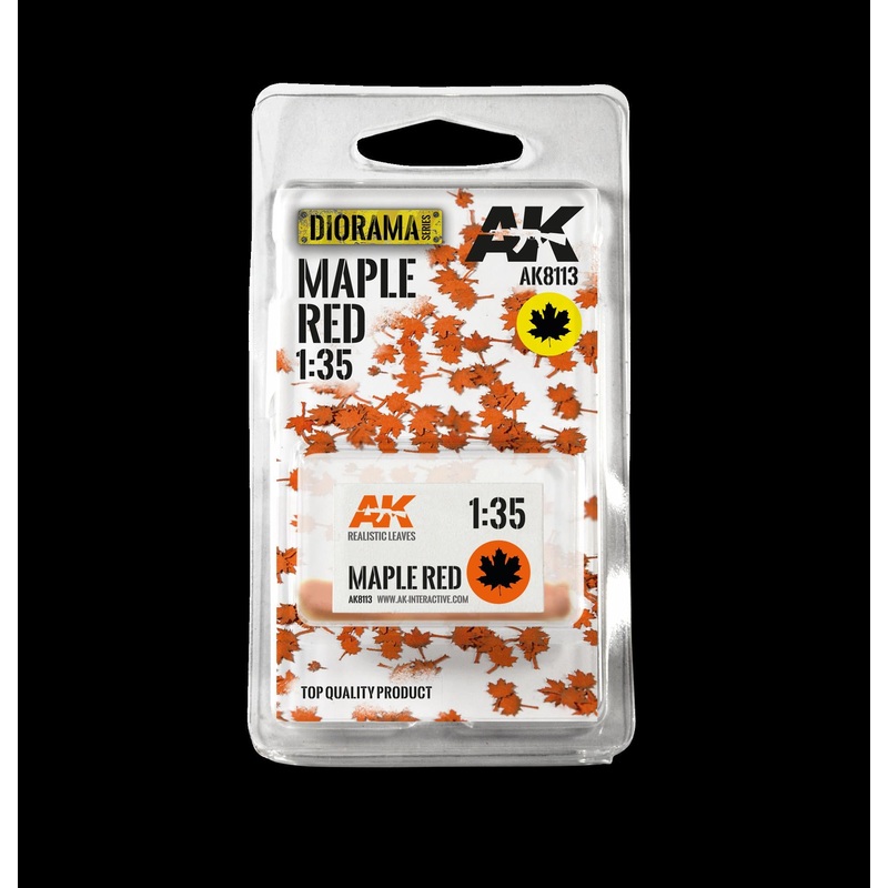 AK Interactive – MAPLE RED 1:35 scale laser cut leaves