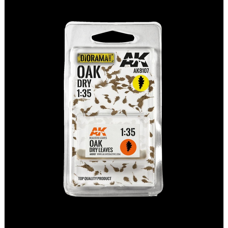 AK Interactive – OAK DRY LEAVES 1:35 scale laser cut leaves