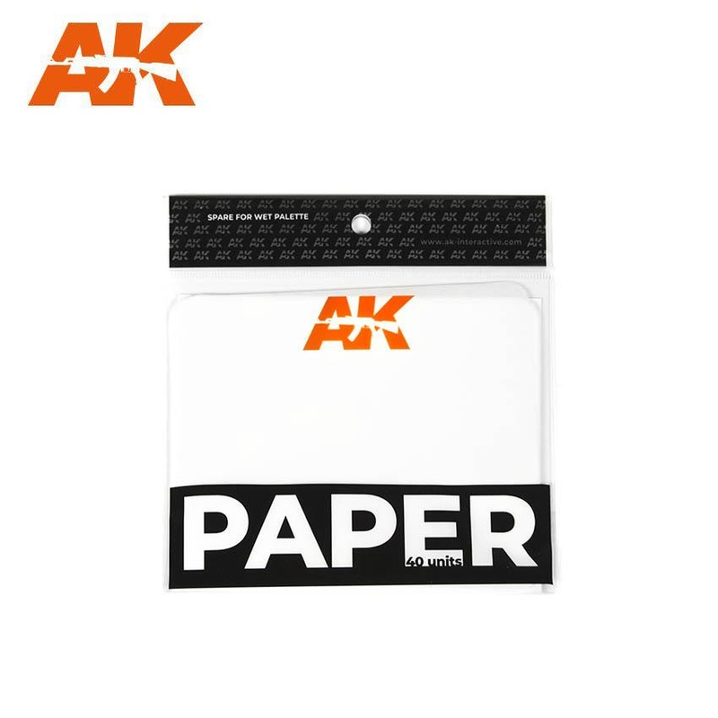AK Interactive – PAPER (wet palette replacement) 40 units.