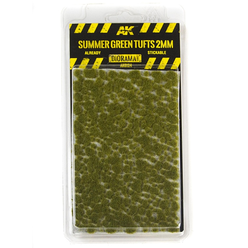AK Interactive – SUMMER GREEN TUFTS 6mm