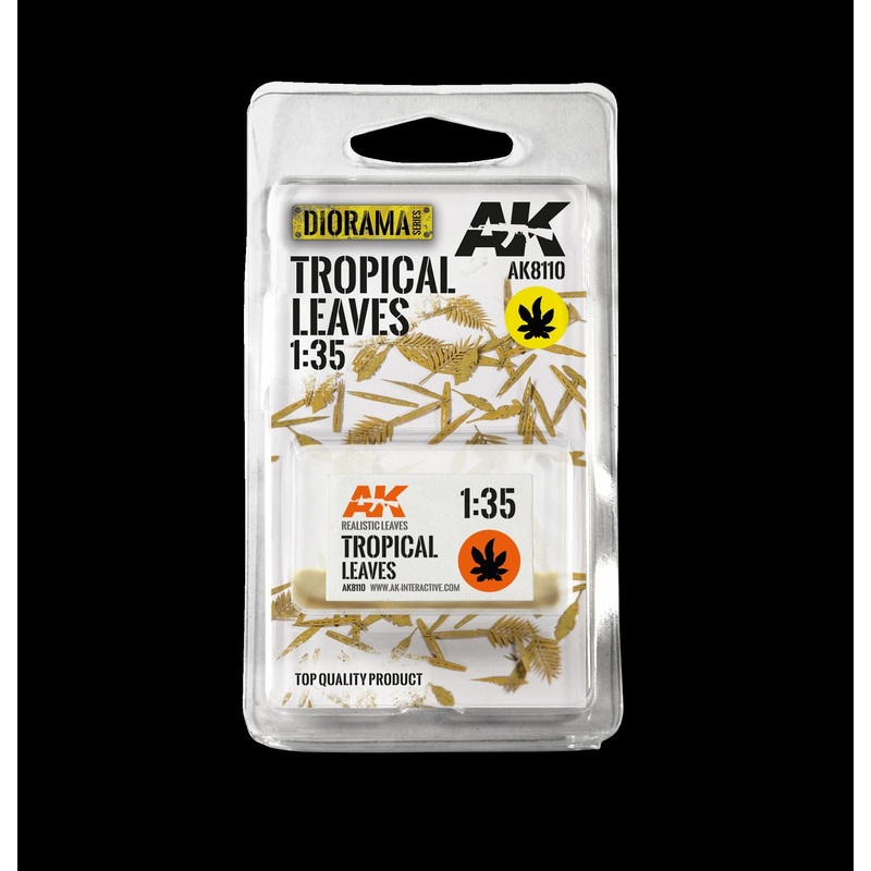 AK Interactive – TROPICAL LEAVES 1:35 scale laser cut leaves