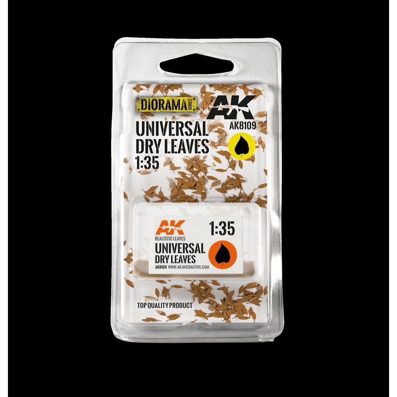 AK Interactive – UNIVERSAL DRY LEAVES 1:35 scale laser cut leaves
