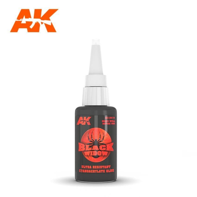 AK Interactive BLACK WIDOW CYANOCRYLATE GLUE