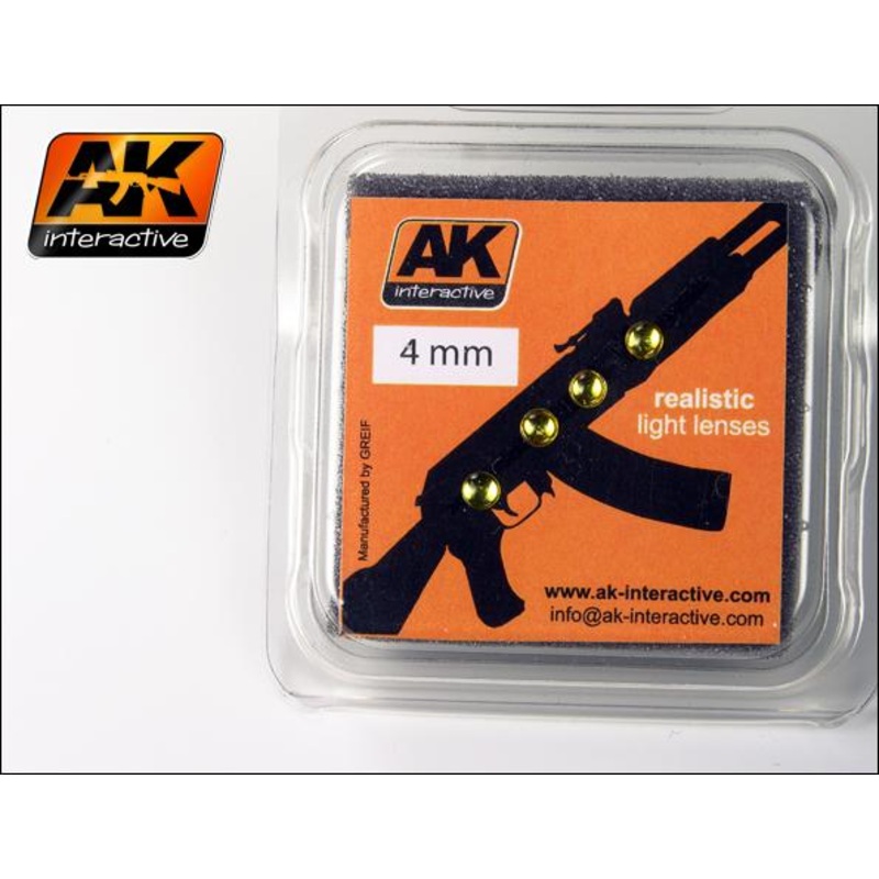 AK INTERACTIVE LIGHT LENSES AMBER 4mm