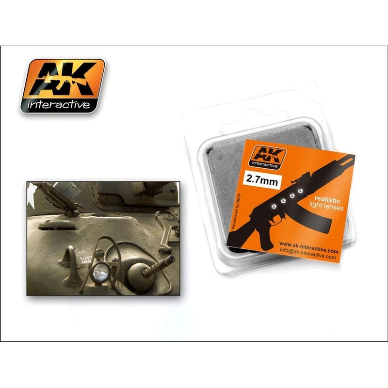 AK INTERACTIVE LIGHT LENSES LIGHTS FOR SHERMANS 2,7mm