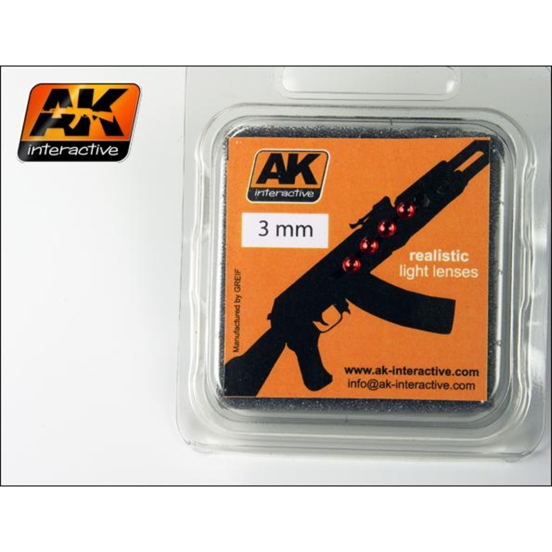 AK INTERACTIVE LIGHT LENSES RED 3mm