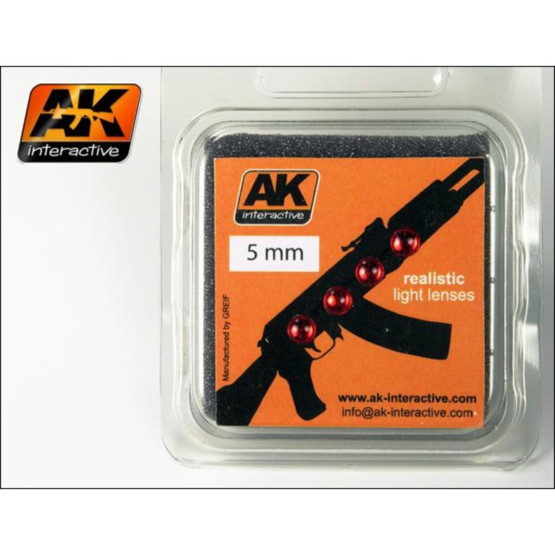 AK INTERACTIVE LIGHT LENSES RED 5mm