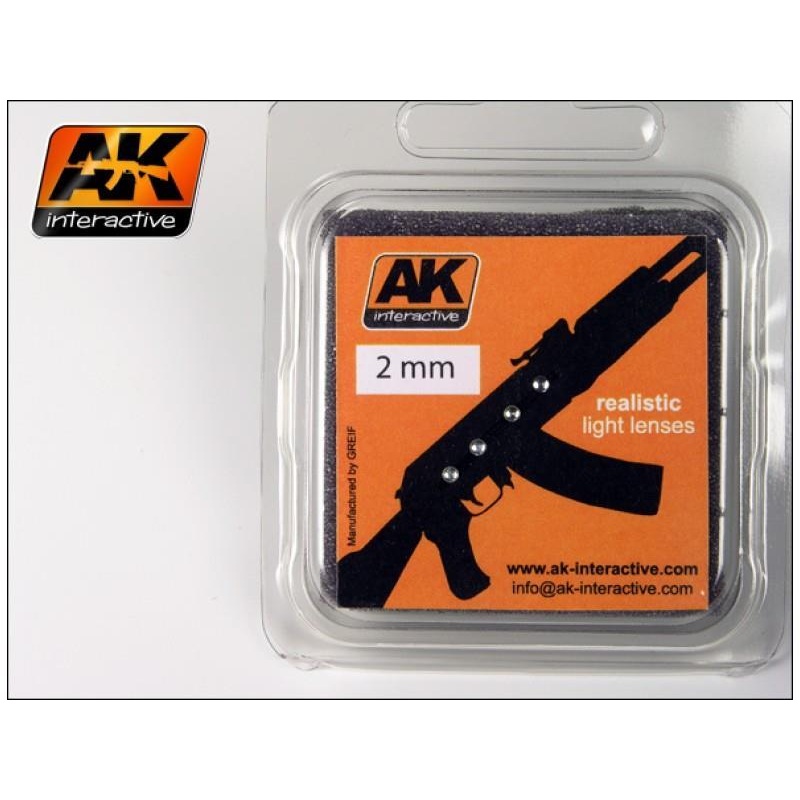 AK INTERACTIVE LIGHT LENSES WHITE 2mm