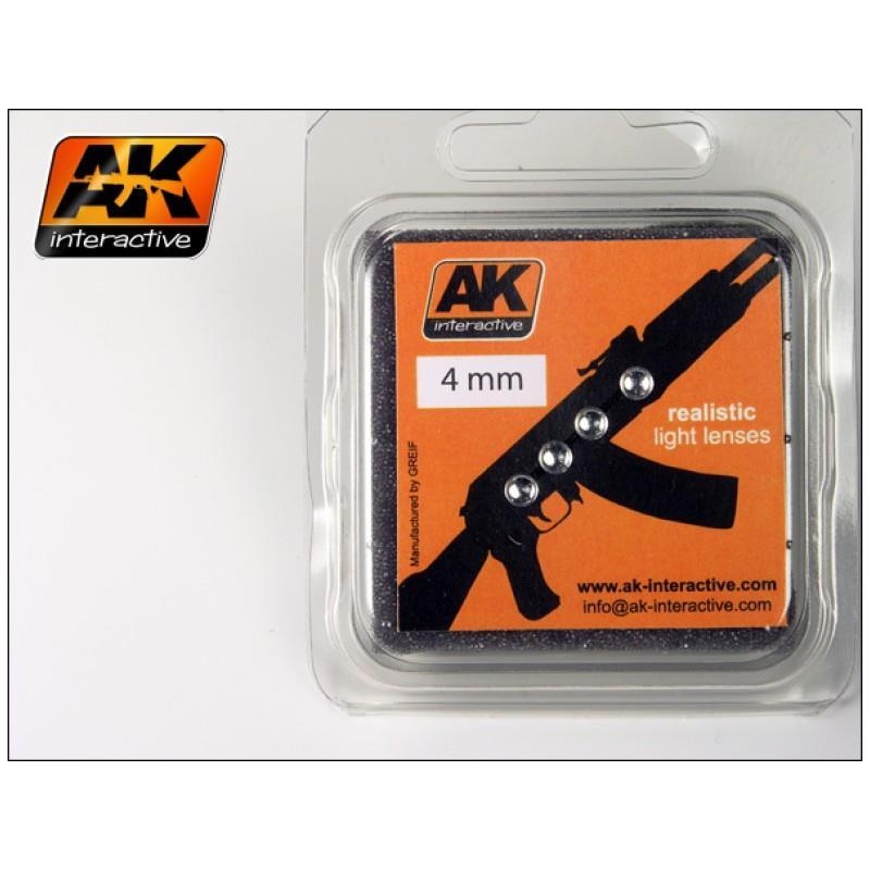 AK INTERACTIVE LIGHT LENSES WHITE 4mm