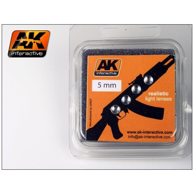 AK INTERACTIVE LIGHT LENSES WHITE 5mm