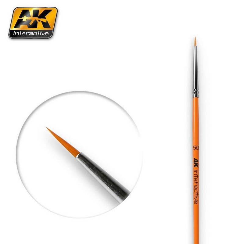 AK INTERACTIVE PAINT BRUSH – ROUND BRUSH 5/0 SYNTHETIC