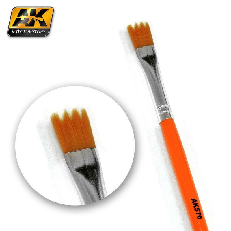AK INTERACTIVE PAINT BRUSH – WEATHERING BRUSH SAW SHAPE