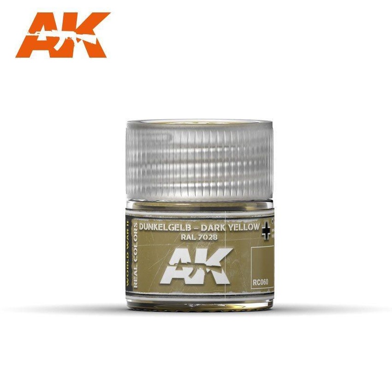 AK Real Color – Dunkelgelb-Dark Yellow RAL 7028  10ml