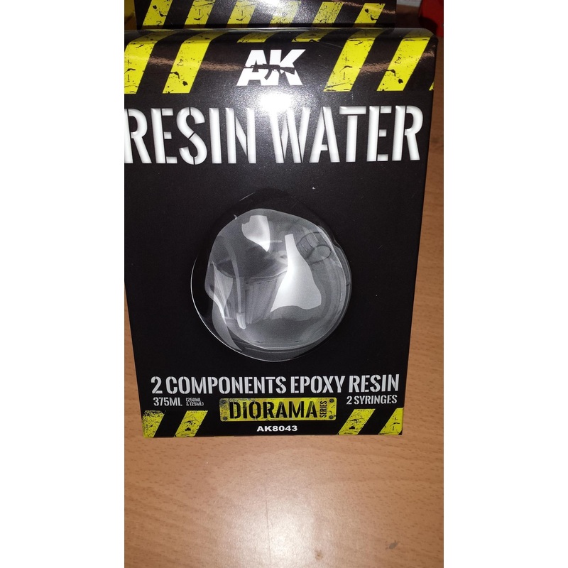 AK TEXTURE PRODUCTS RESIN WATER 2-COMPONENTS EPOXY RESIN – 375ml (Enamel)