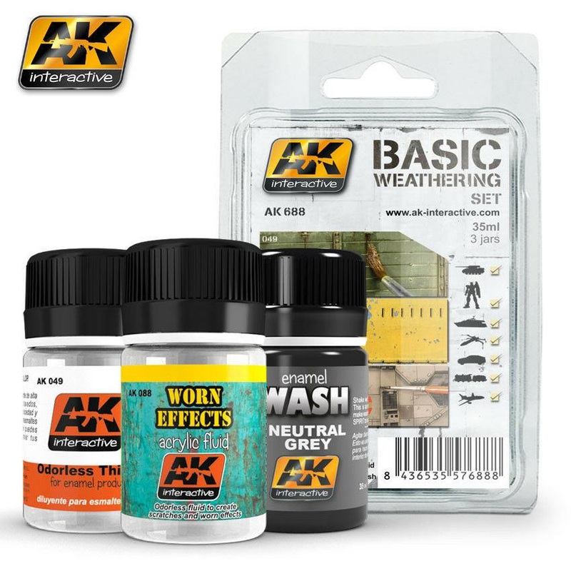 AK WEATHERING BASIC WEATHERING SET
