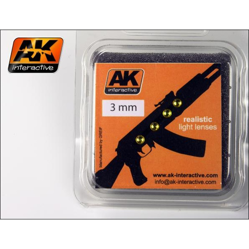 AK INTERACTIVE LIGHT LENSES AMBER 3mm