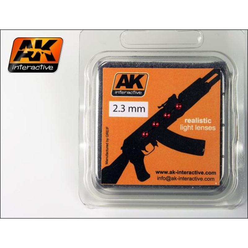 AK INTERACTIVE LIGHT LENSES RED 2,3mm