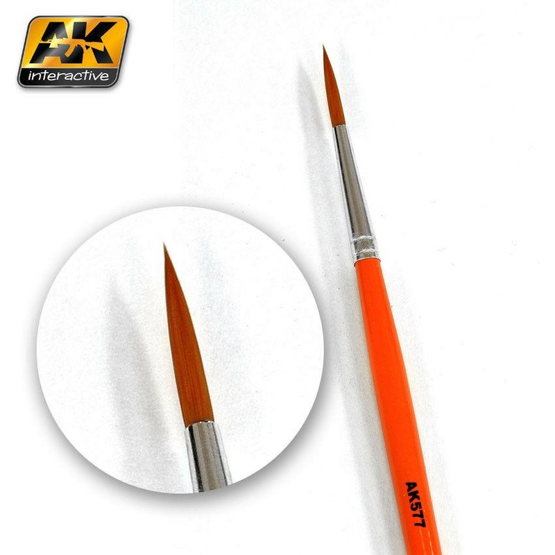 AK INTERACTIVE PAINT BRUSH – WEATHERING BRUH FINE LONG