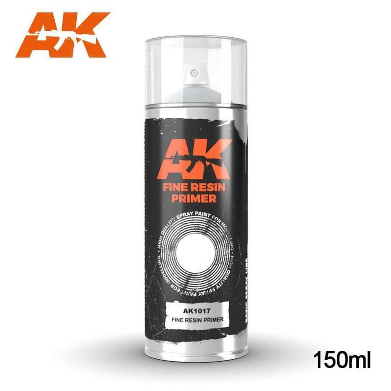 AK interactive spray can Fine Resin Primer 150ml (((SOLD to U.K. ONLY)))