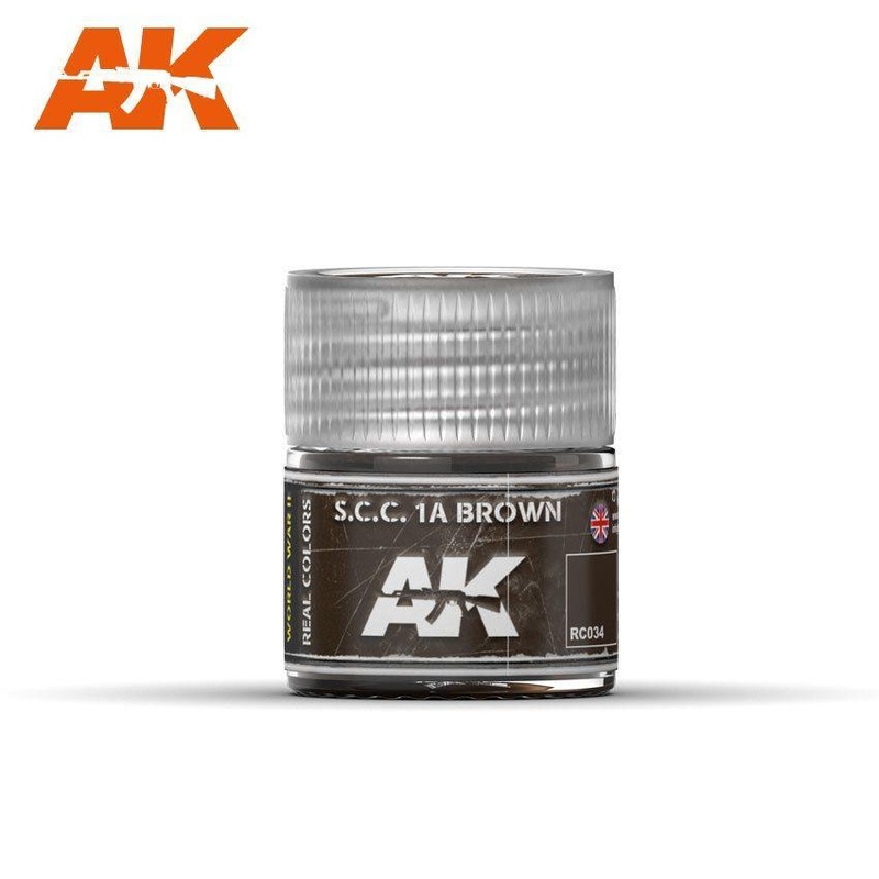 AK Real Color – S.C.C. 1A Brown  10ml