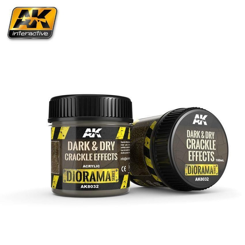 AK TEXTURE PRODUCTS DARK & DRY CRACKLE EFFECTS – 100ml (Acrylic)