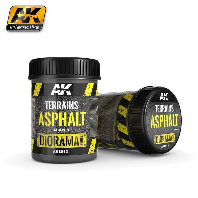 AK TEXTURE PRODUCTS TERRAINS ASPHALT – 250ml (Acrylic)