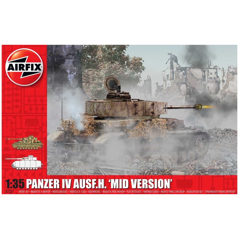 Airfix 1/35 scale WW2 German Pz.Kpfw.IV Ausf.H Mid Version Military vehicle kits