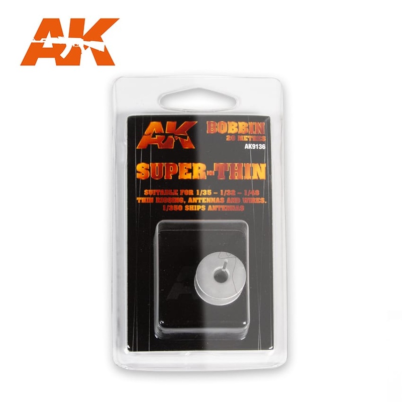 AK Interactive – ELASTIC RIGGING BOBBIN SUPER-THIN