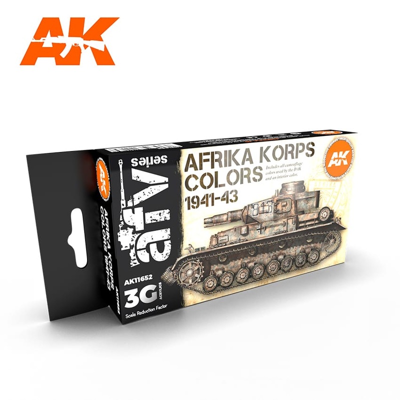 AK Interactive GEN 3 – AFRIKA KORPS COLORS 1941-43