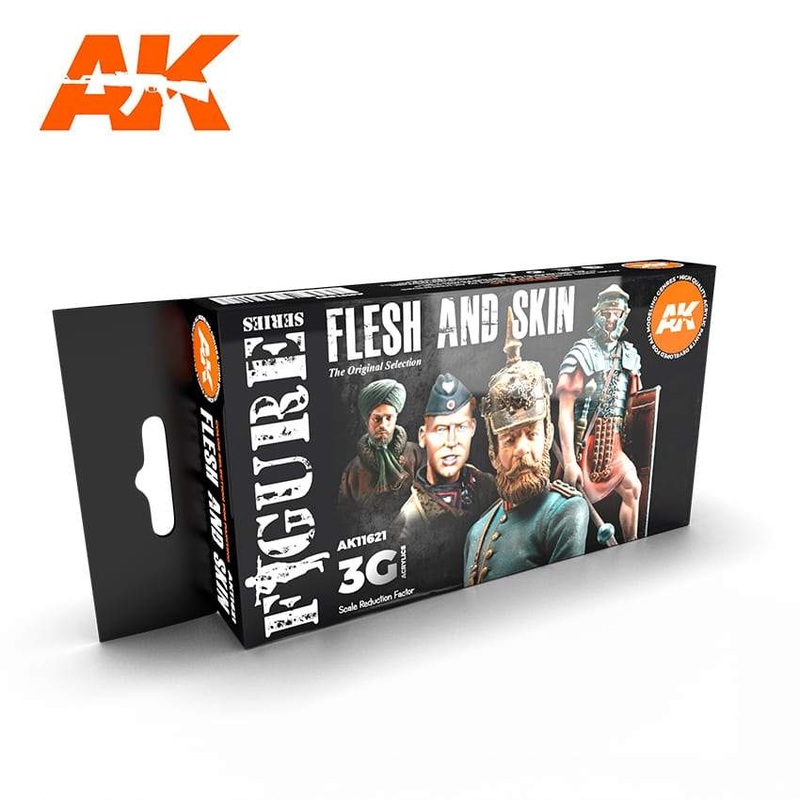 AK Interactive GEN 3 – FLESH AND SKIN COLORS 3G PAINT SET